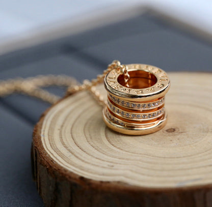 [Shinejoy]ZERO 1 PINK GOLD DIAMOND NECKLACE