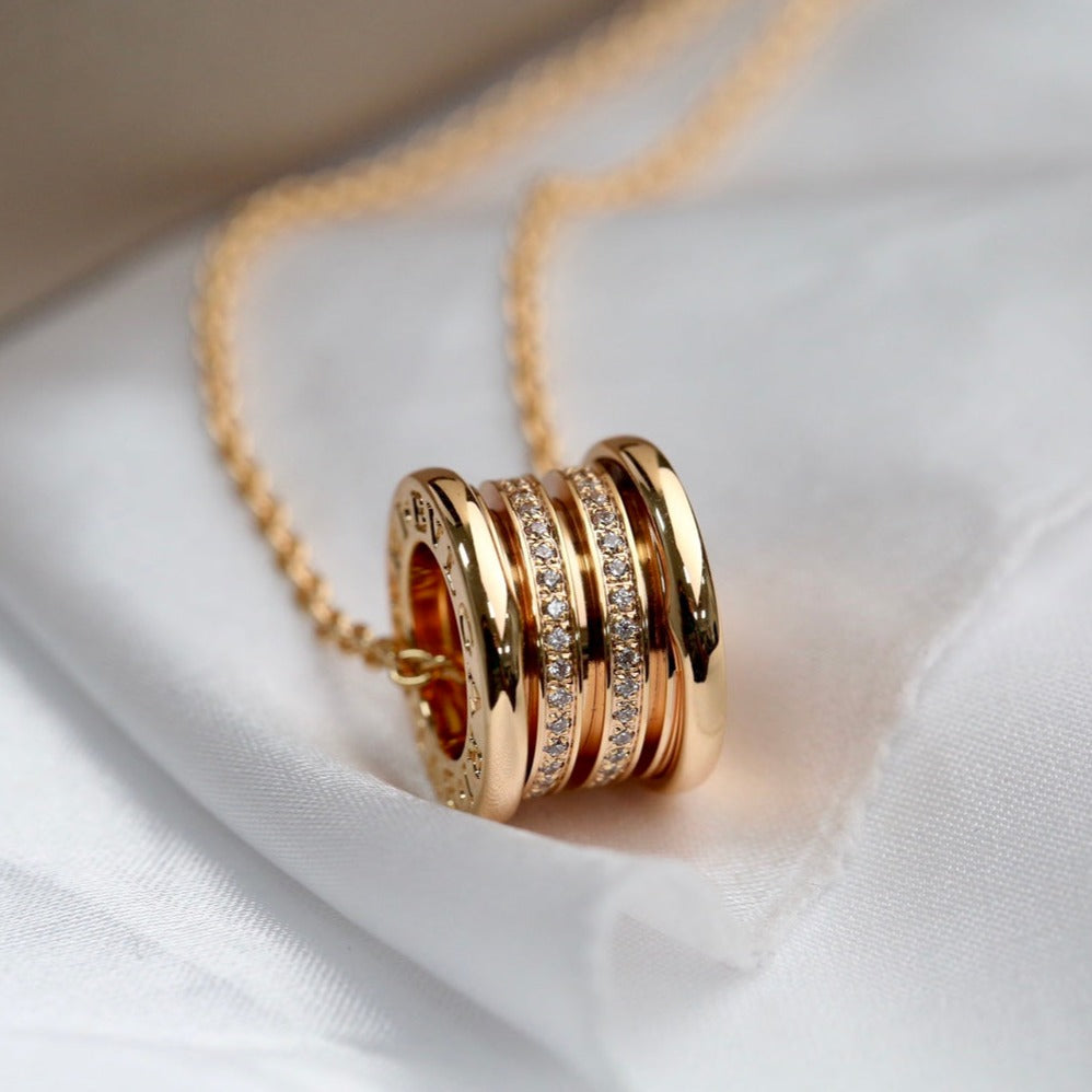 [Shinejoy]ZERO 1 PINK GOLD DIAMOND NECKLACE