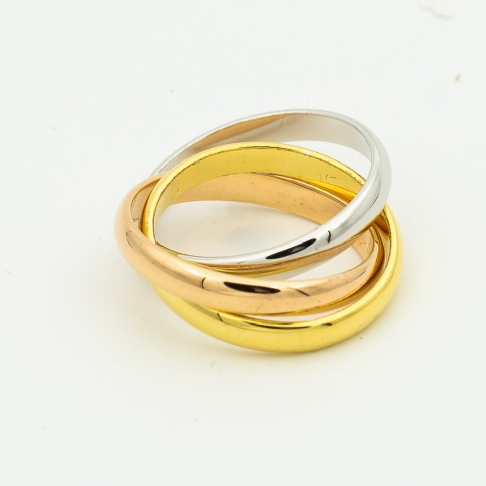 [shinejoy Jewelry]TRINITY RING GOLD PINK GOLD SILVER