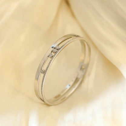 [Shinejoy]Move Romane Diamond Bangle Bracelet