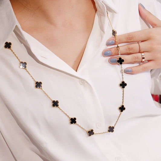 [Shinejoy]CLOVER 20 MOTIFS ONYX ROSE GOLD