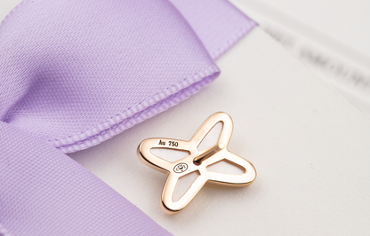 [Shinejoy]JEUX DE WHITE MOP ROSE GOLD DIAMOND EARRINGS