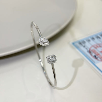 [Shinejoy]JONC FLEX MY TWIN TOI & MOI SILVER DIAMOND BRACELET