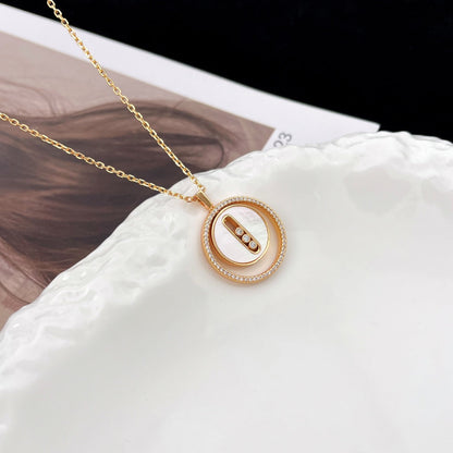 [Shinejoy]Demo MOVE MM NACRE BLANCHE DIAMOND NECKLACE