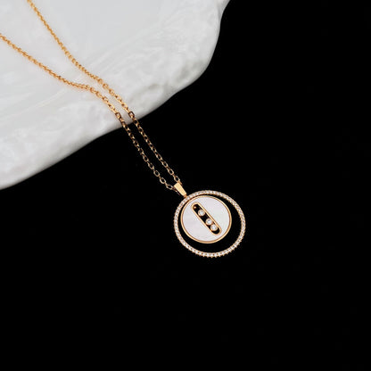 [Shinejoy]Demo MOVE MM NACRE BLANCHE DIAMOND NECKLACE