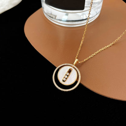 [Shinejoy]Demo MOVE MM NACRE BLANCHE DIAMOND NECKLACE