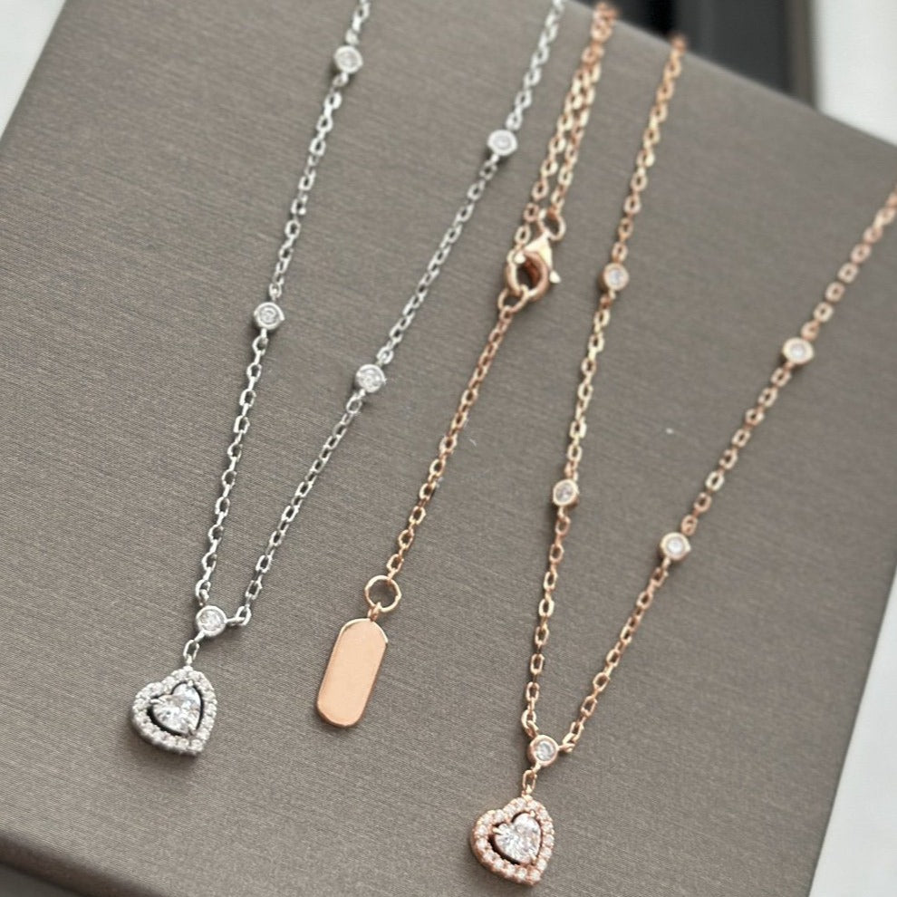 [Shinejoy]JOY HEART DIAMOND NECKLACE