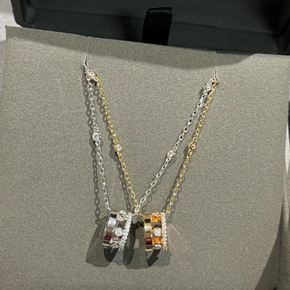 [Shinejoy]CHAIN MOVE ROMANE PEDAND NECKLACE