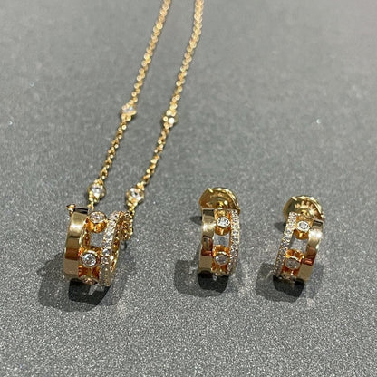 [Shinejoy]CHAIN MOVE ROMANE PEDAND NECKLACE