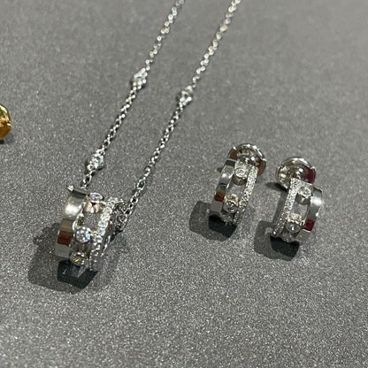 [Shinejoy]CHAIN MOVE ROMANE PEDAND NECKLACE