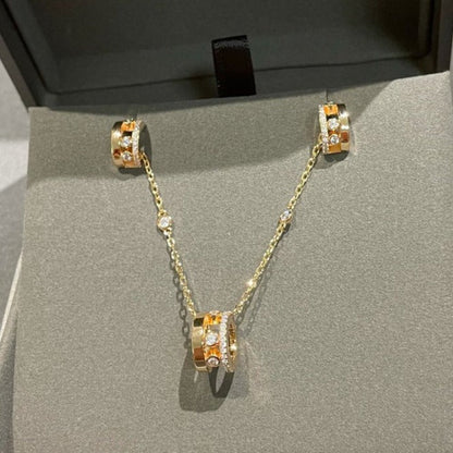 [Shinejoy]CHAIN MOVE ROMANE PEDAND NECKLACE