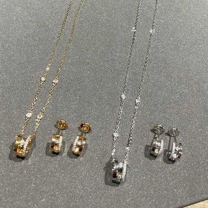 [Shinejoy]CHAIN MOVE ROMANE PEDAND NECKLACE
