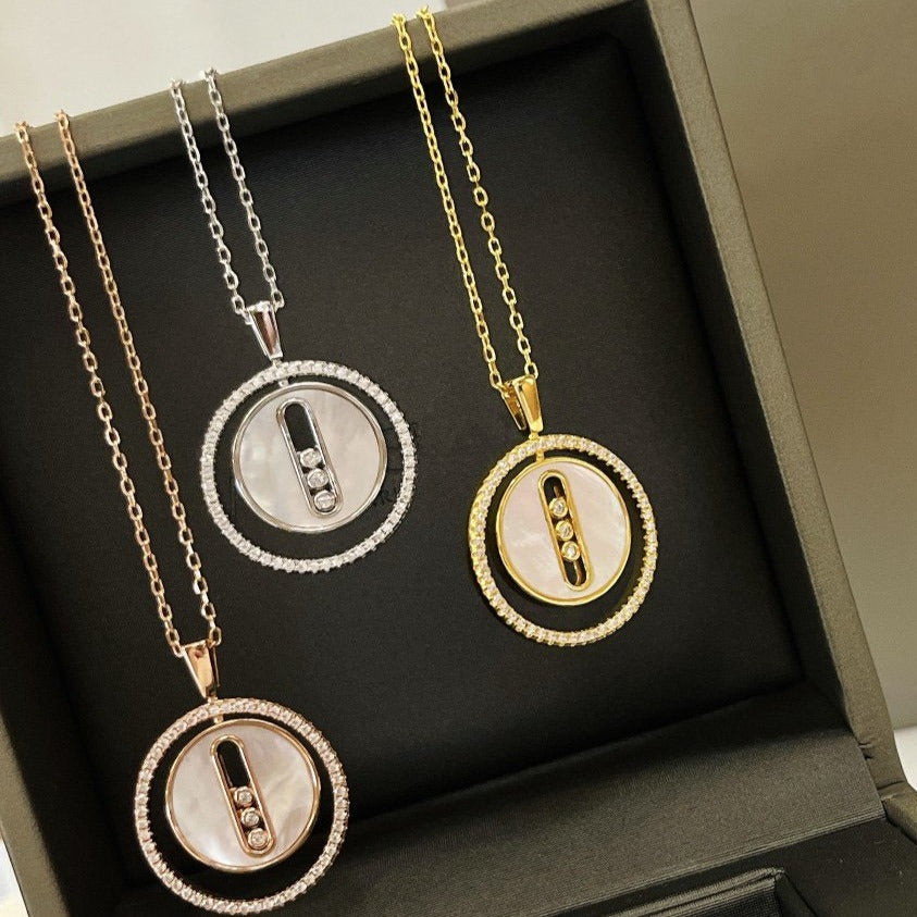 [Shinejoy]Demo MOVE MM NACRE BLANCHE DIAMOND NECKLACE