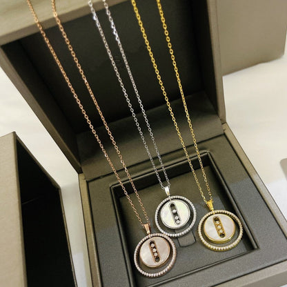 [Shinejoy]Demo MOVE MM NACRE BLANCHE DIAMOND NECKLACE