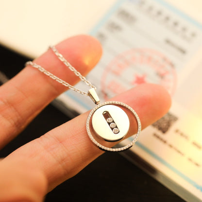 [Shinejoy]Demo MOVE MM SILVER DIAMOND NECKLACE