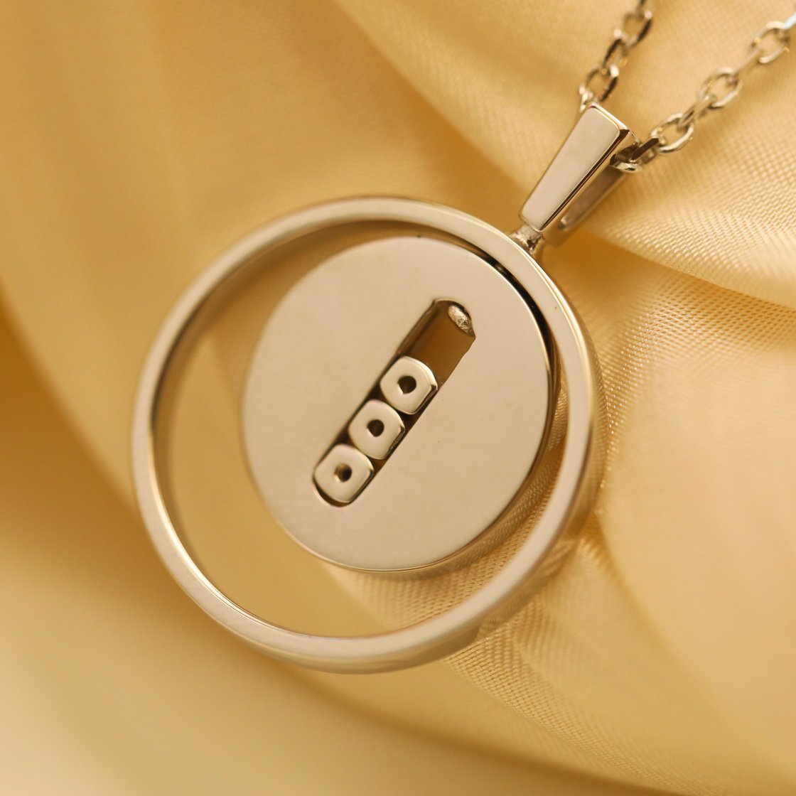 [Shinejoy]Demo MOVE MM SILVER DIAMOND NECKLACE