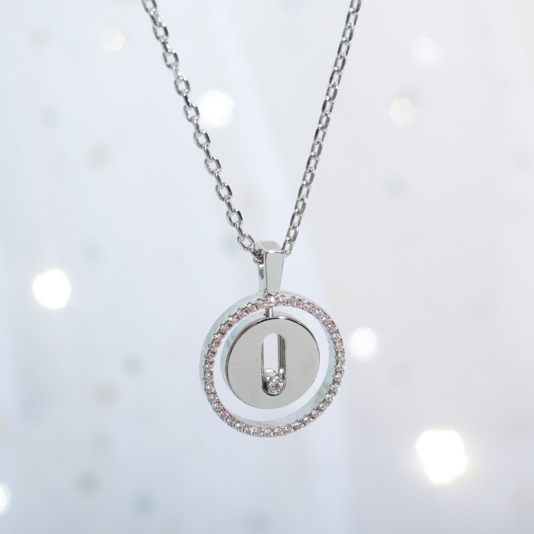 [Shinejoy]Demo MOVE PM NECKLACE SILVER DIAMOND