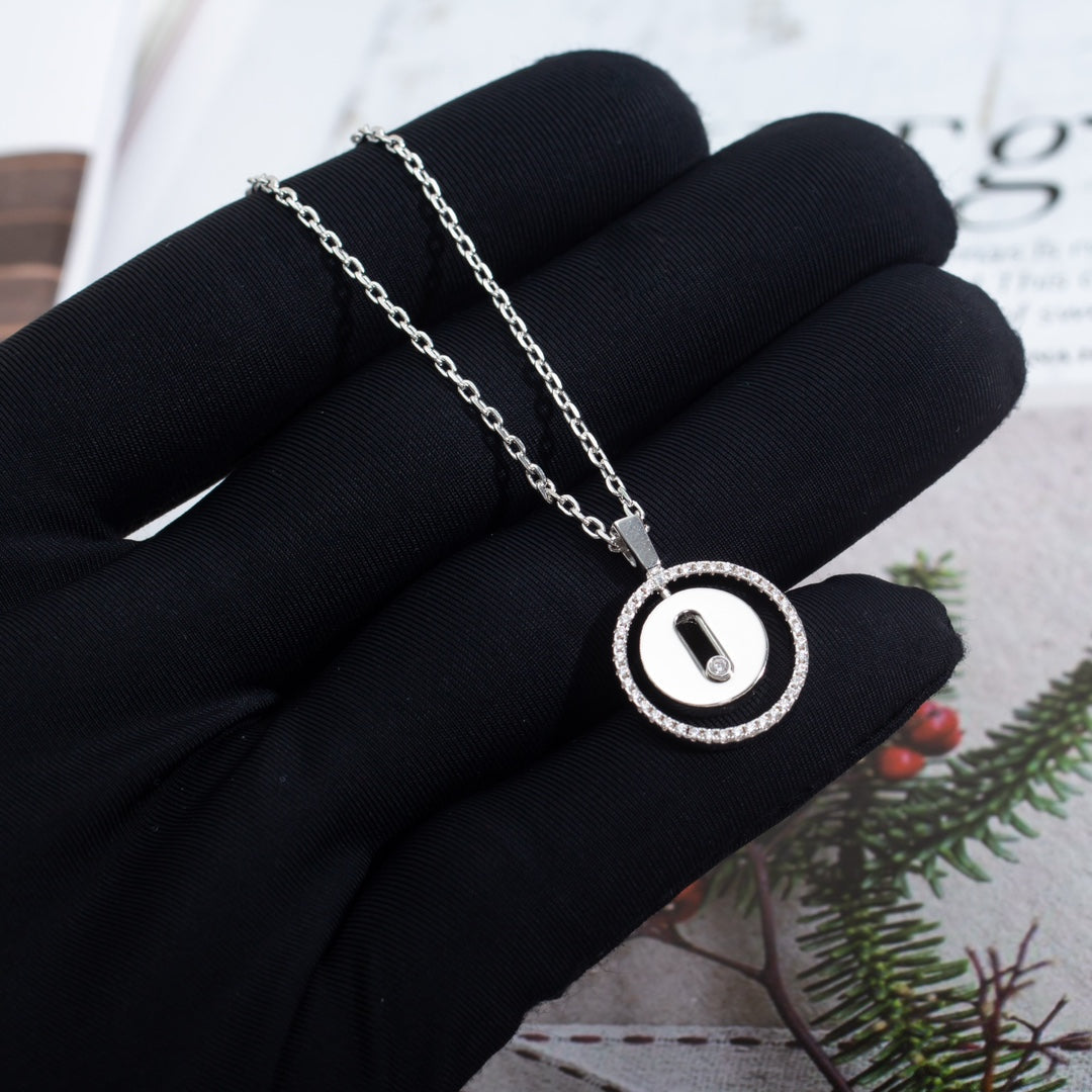 [Shinejoy]Demo MOVE PM NECKLACE SILVER DIAMOND