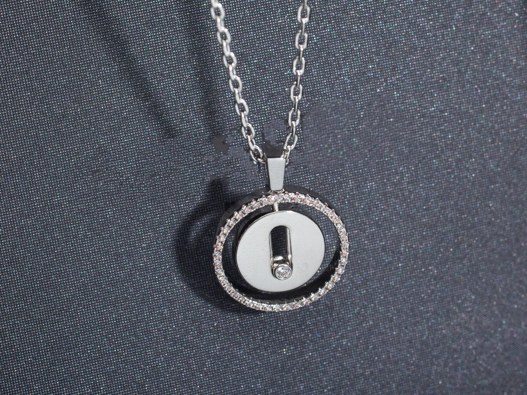 [Shinejoy]Demo MOVE PM NECKLACE SILVER DIAMOND
