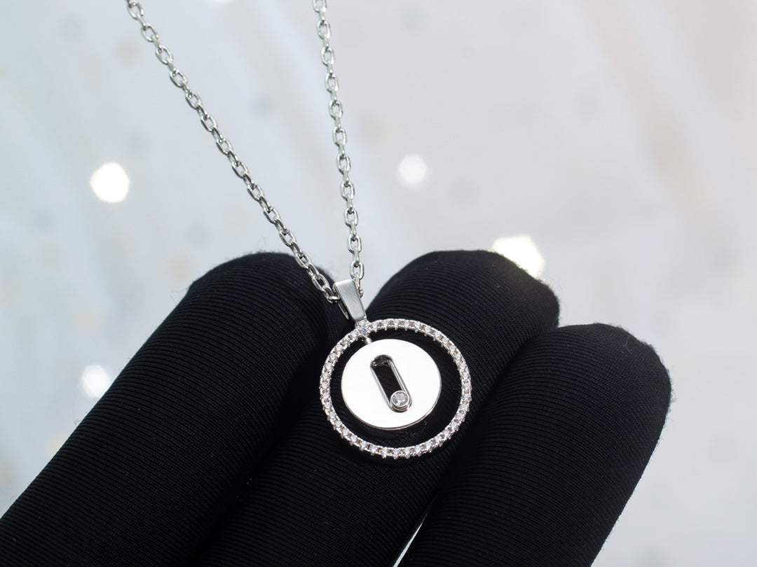 [Shinejoy]Demo MOVE PM NECKLACE SILVER DIAMOND