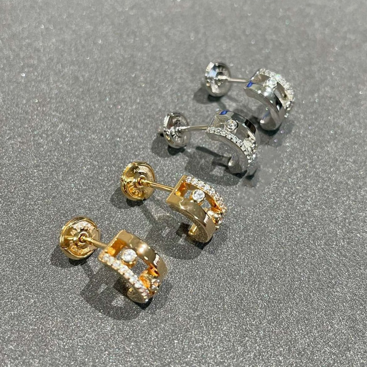 [Shinejoy]MOVE ROMANE EARRINGS DIAMOND