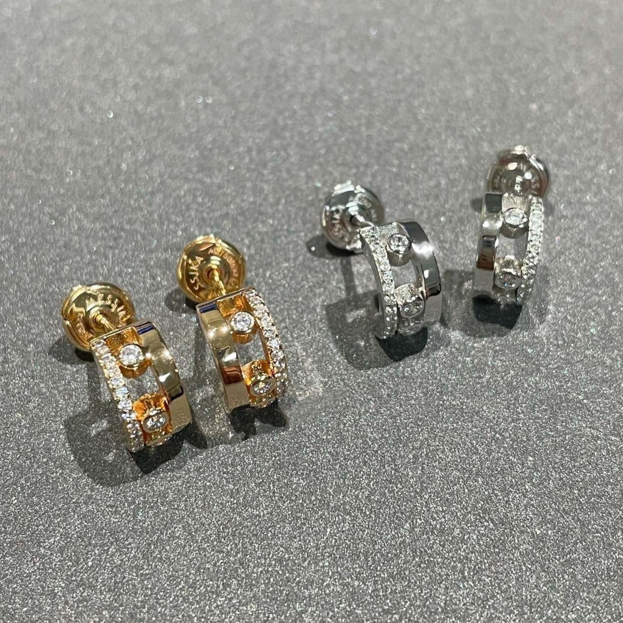 [Shinejoy]MOVE ROMANE EARRINGS DIAMOND