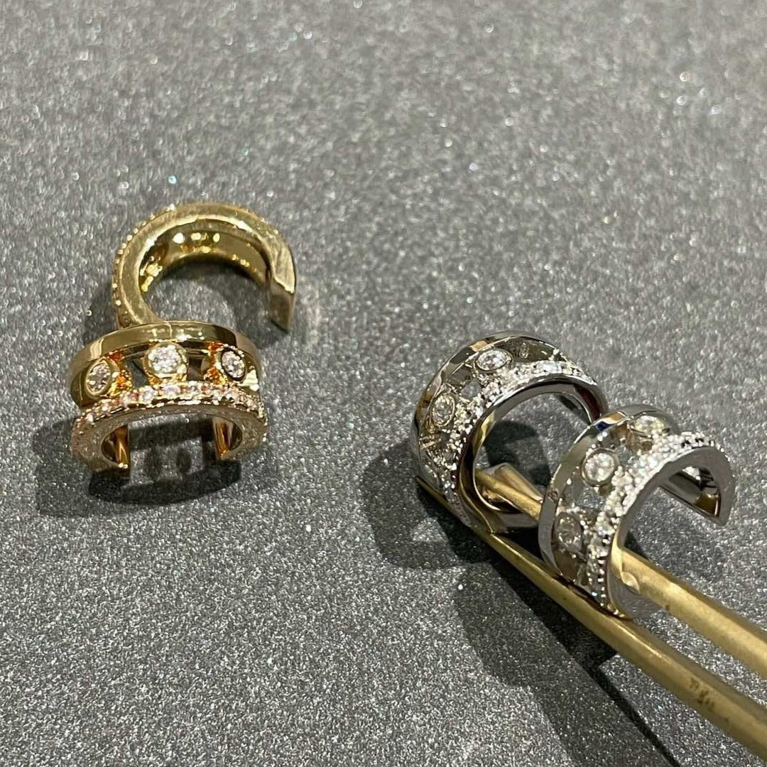 [Shinejoy]MOVE ROMANE EARRINGS DIAMOND