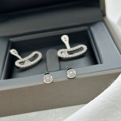 [Shinejoy]MOVE UNO SILVER DIAMOND EARRINGS