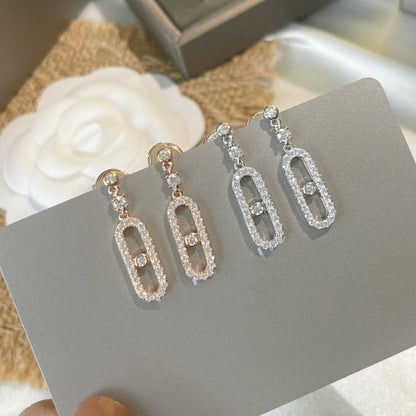 [Shinejoy]DORMEUSES MOVE UNO DIAMOND EARRINGS