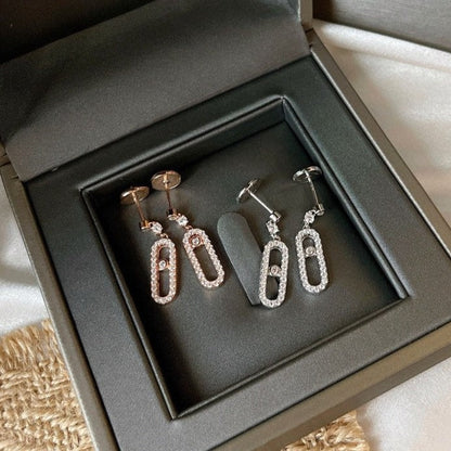 [Shinejoy]DORMEUSES MOVE UNO DIAMOND EARRINGS