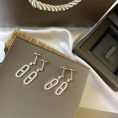 [Shinejoy]DORMEUSES MOVE UNO DIAMOND EARRINGS