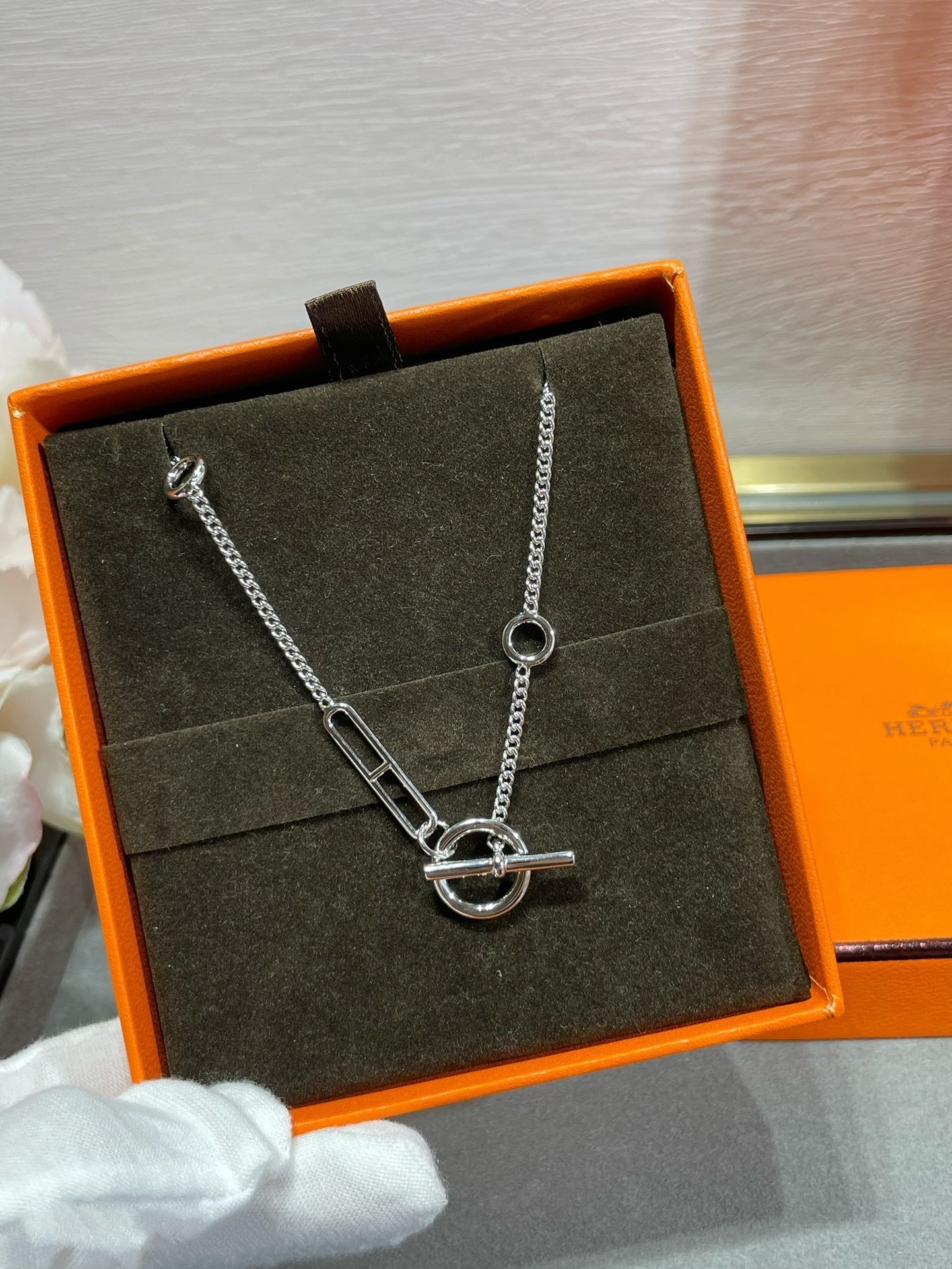 [Shinejoy]HM STERLING CHAINE D'ANCRE HEART
