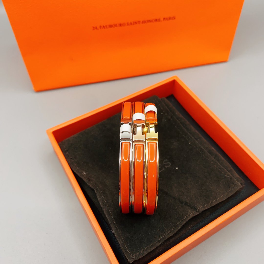 [Shinejoy]CLASSIC HM CLIC RED 8MM ENAMEL BRACELET