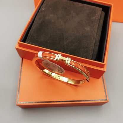 [Shinejoy]CLASSIC HM CLIC RED 8MM ENAMEL BRACELET