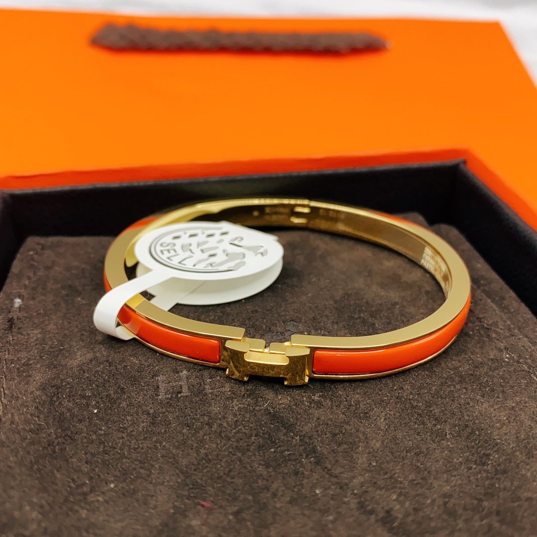 [Shinejoy]CLASSIC HM CLIC RED 8MM ENAMEL BRACELET