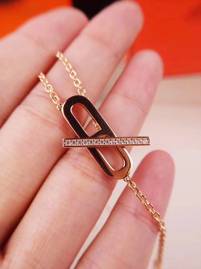 [Shinejoy]HM NECKLACE PLATINUM ROSE GOLD DIAMOND