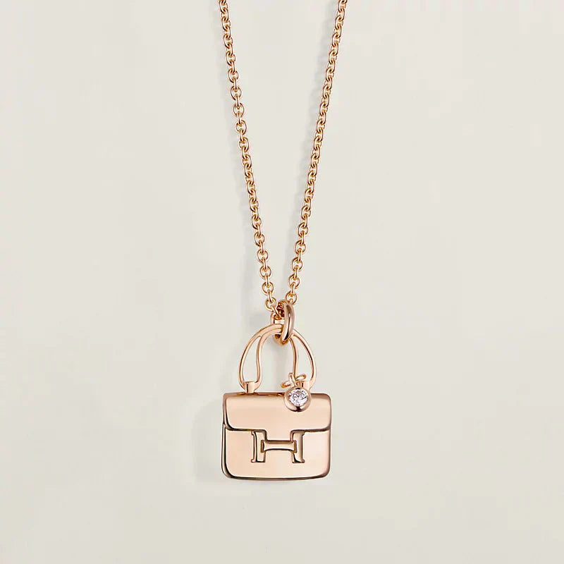 [Shinejoy]AMULETTE PEDANT ROSE GOLD NECKLACE