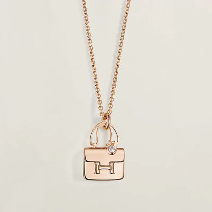 [Shinejoy]AMULETTE PEDANT ROSE GOLD NECKLACE
