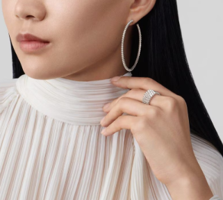 [Shinejoy]Bague diamant cinq rangs