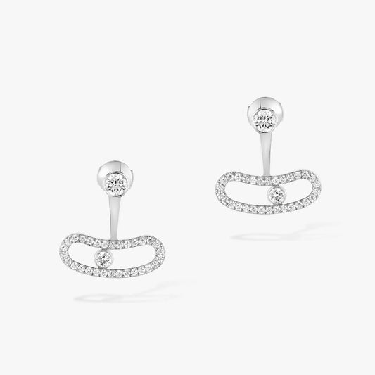[Shinejoy]BOUCLES D'OREILLES EN ARGENT DIAMANT MOVE UNO