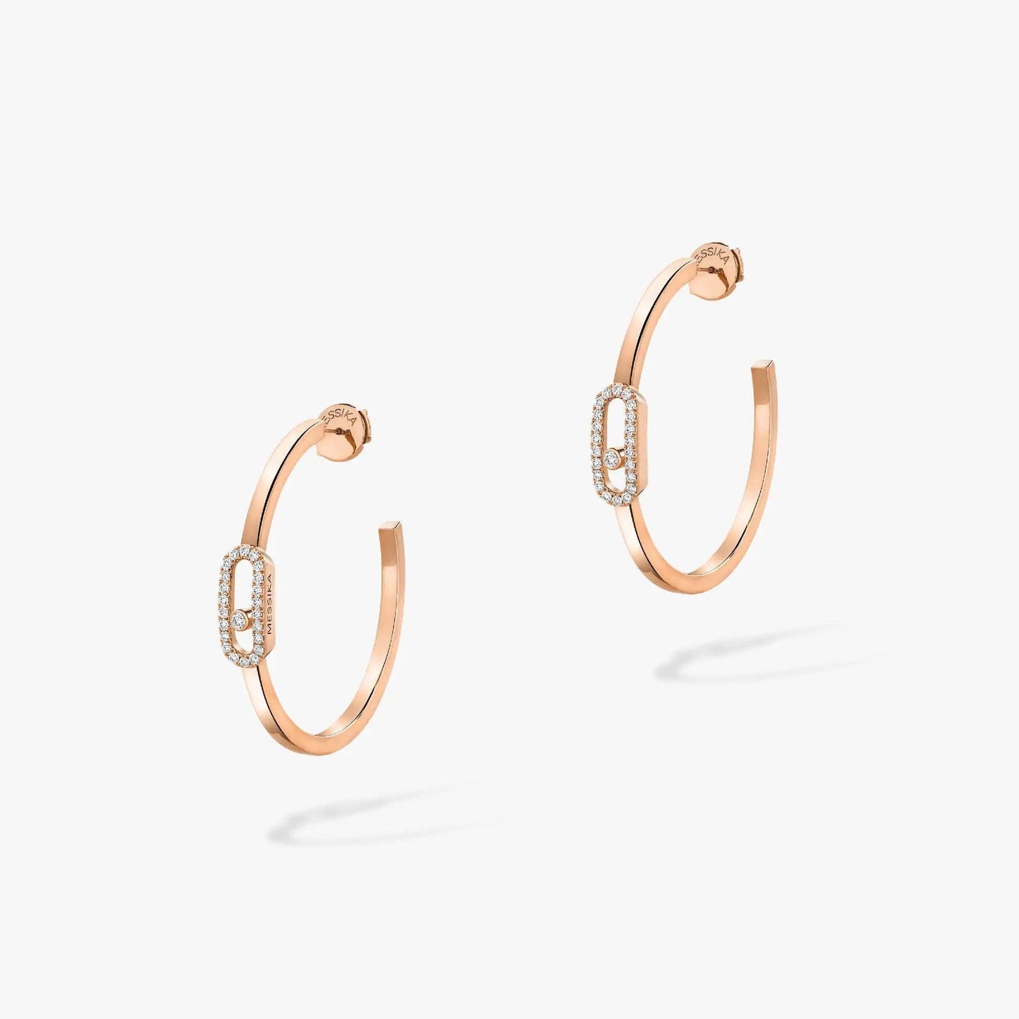 [Shinejoy]CREOLES MOVE UNO PM DIAMOND EARRINGS