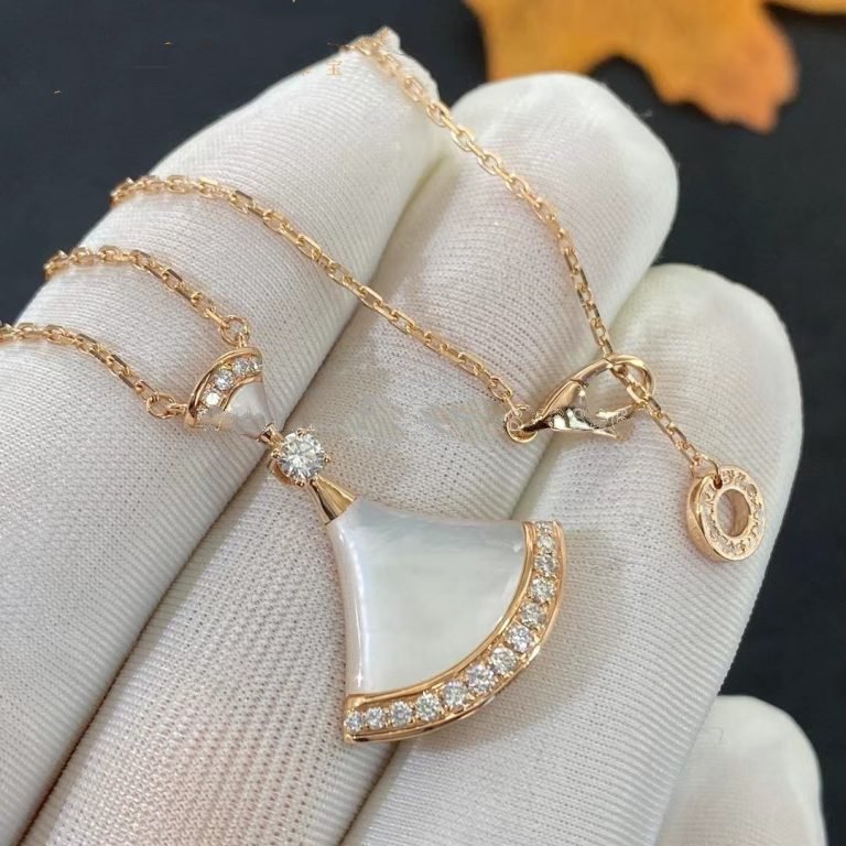 [Shinejoy]DREAM NECKLACE MOP PINK GOLD DIAMOND