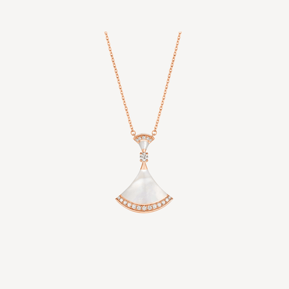 [Shinejoy]DREAM NECKLACE MOP PINK GOLD DIAMOND