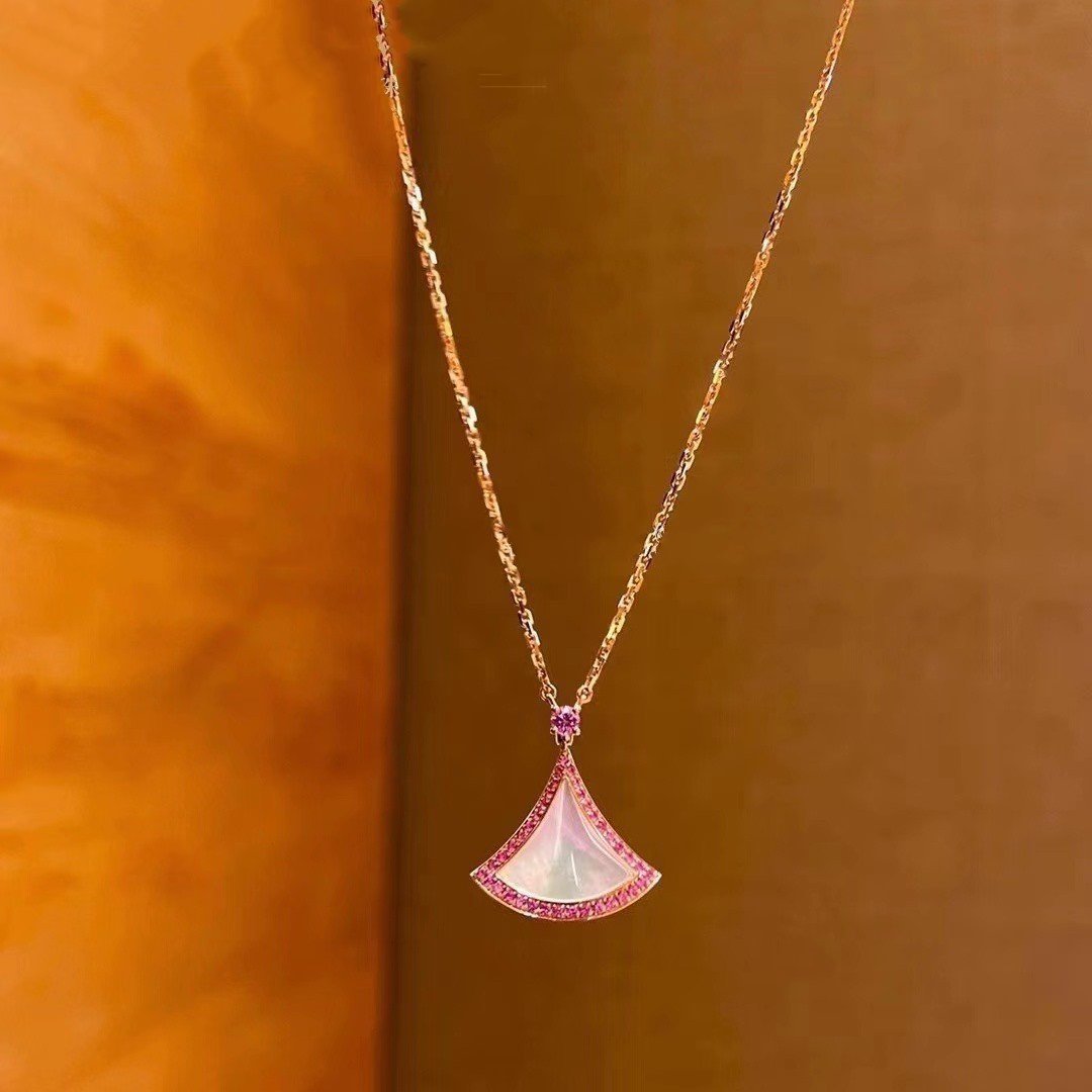 [Shinejoy]DREAM NECKLACE MOP DIAMOND PINK