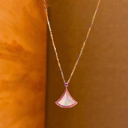 [Shinejoy]DREAM NECKLACE MOP DIAMOND PINK