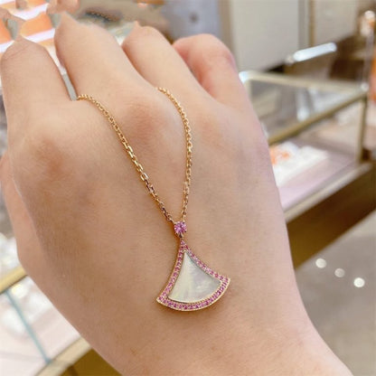 [Shinejoy]DREAM NECKLACE MOP DIAMOND PINK