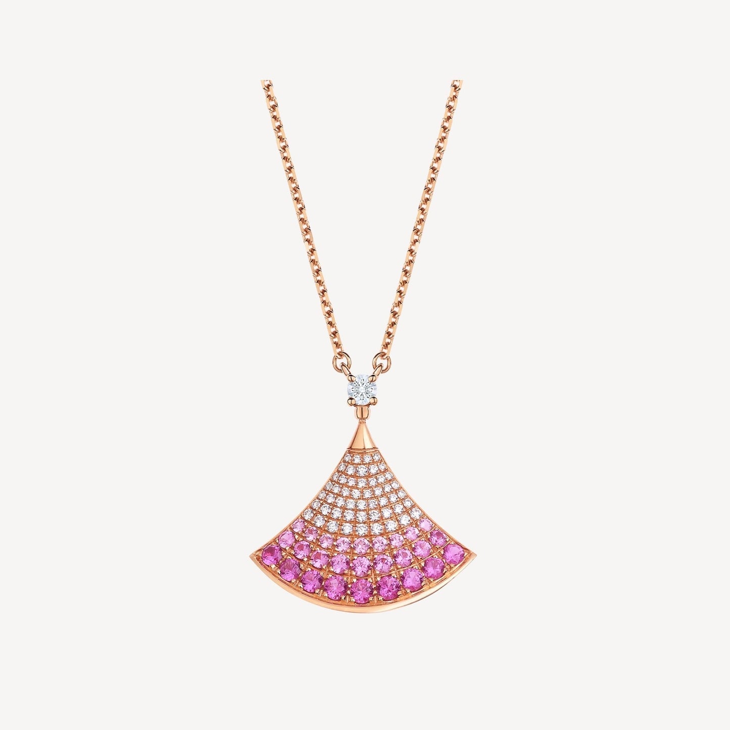 [Shinejoy]DREAM NECKLACE PINK GOLD PINK DIAMOND