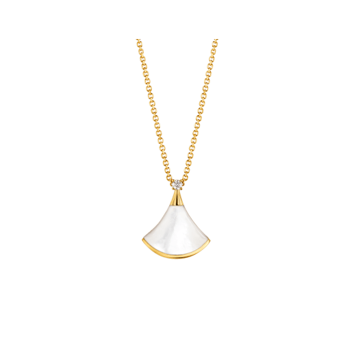 [Shinejoy]DREAM NECKLACE WHITE MOP GOLD 1 DIAMOND