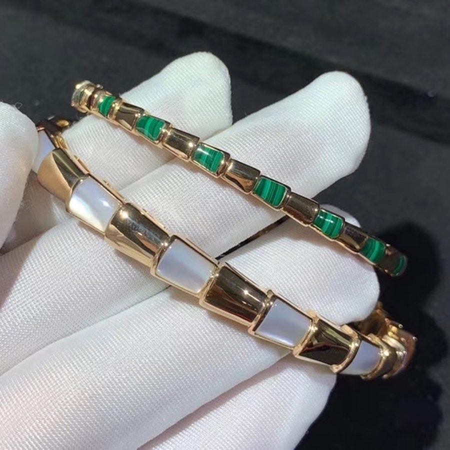 [Shinejoy]SERPENTI BRACELET PINK GOLD MOP