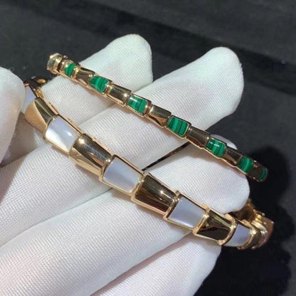 [Shinejoy]SERPENTI BRACELET PINK GOLD MOP